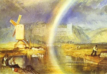  rain Canvas - Arundel Castle with Rainbow Turner
